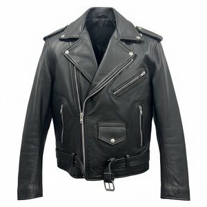 Classic Black Leather Biker Jacket